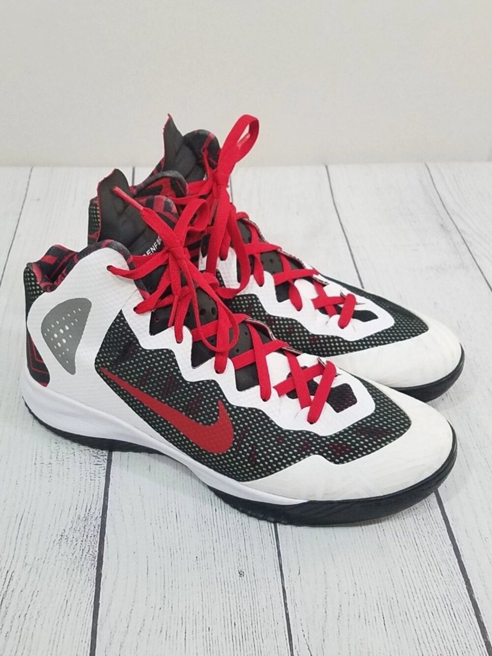 Nike Zoom Hyperenforcer Basketball Shoes Mens Size 12 - 511370-101